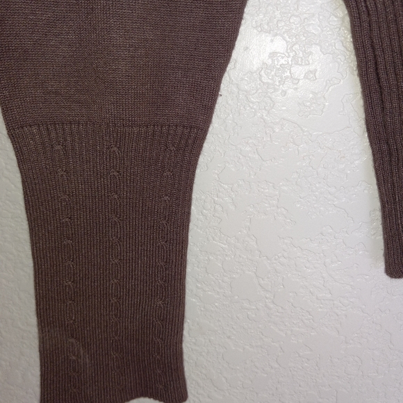 Women's Merona sweater turtleneck Brown size medium NWOT rayon/ nylon - Picture 3 of 6